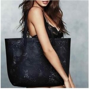 Victoria Secret Limited Edition Cutout Black Tote Bag